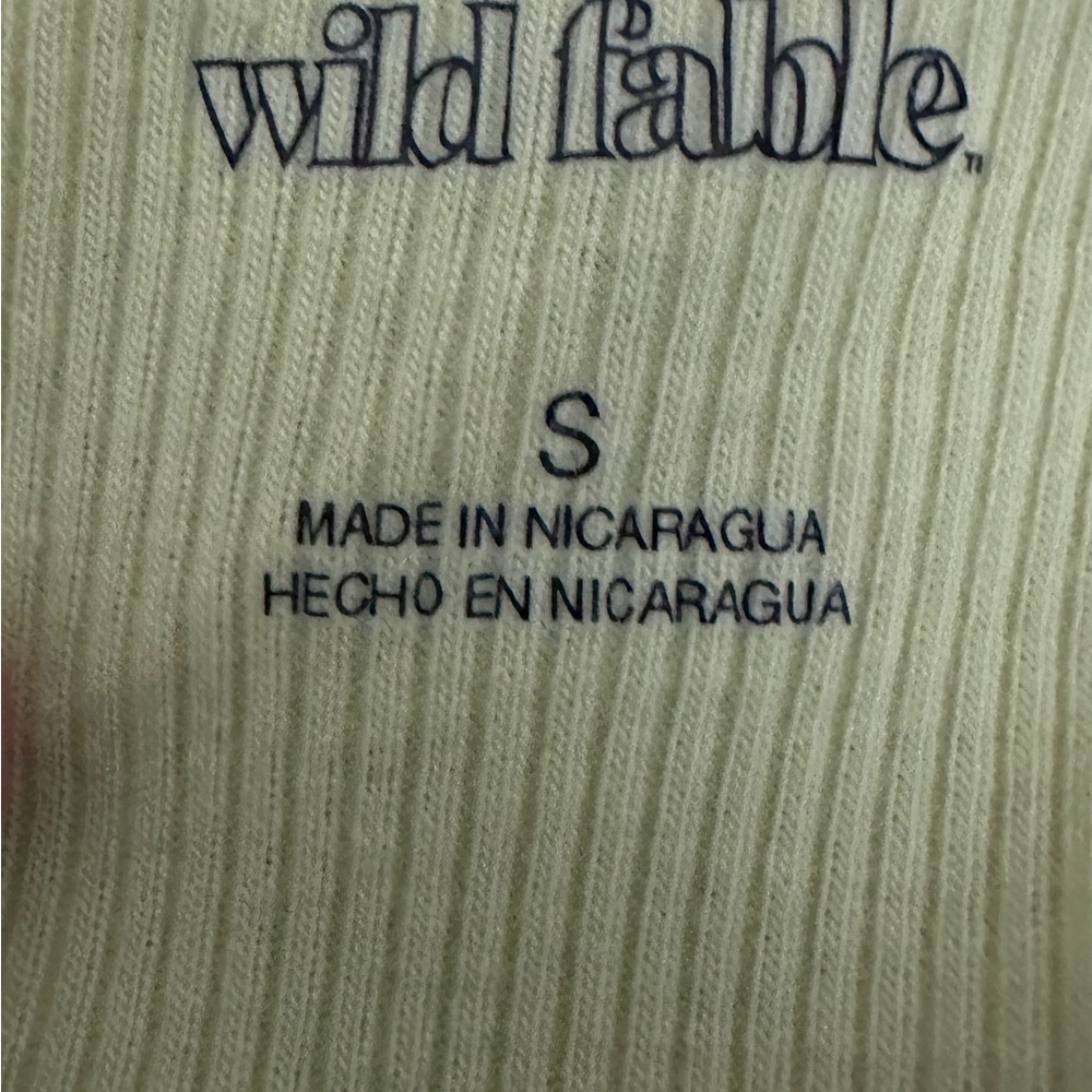 285 Wild Fable | NWT Lemon Yellow Ribbed Racerback Sleeveless Crop Top (Size S) - Picture 4 of 8